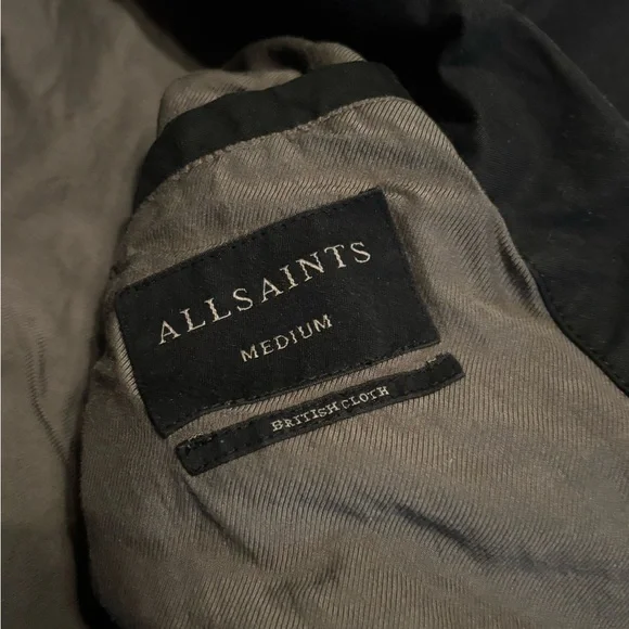 Men’s all saints vintage bomber jacket (the British millerain) - Picture 5 of 7